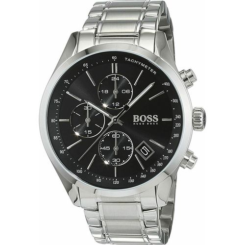Hugo Boss 1513477 Grand Prix Herren QUARZ Armbanduhr 44mm Edelstahl CHRONOGRAPH Neu
