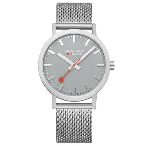 Mondaine Herren Uhr Classic Armbanduhr 40 mm A660.30360.80SBJ Edelstahl