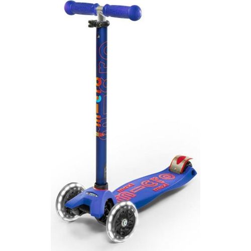 Micro Kinder Scooter Maxi Deluxe LED , Blue