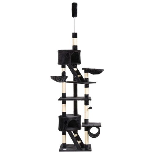 Rootz Kratzbaum – Katzenbett – XL – Spielbaum – Kletterbaum – Plüsch – Grau