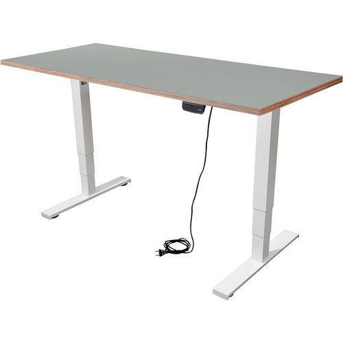 Schreibtisch imstande, business-w + Platte 140x80cm Ash