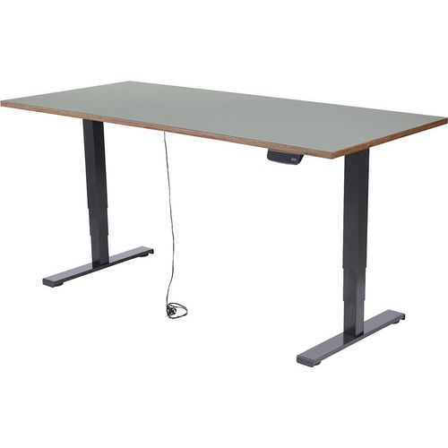 Schreibtisch imstande, Gestell business-b + Platte 140x60cm Ash