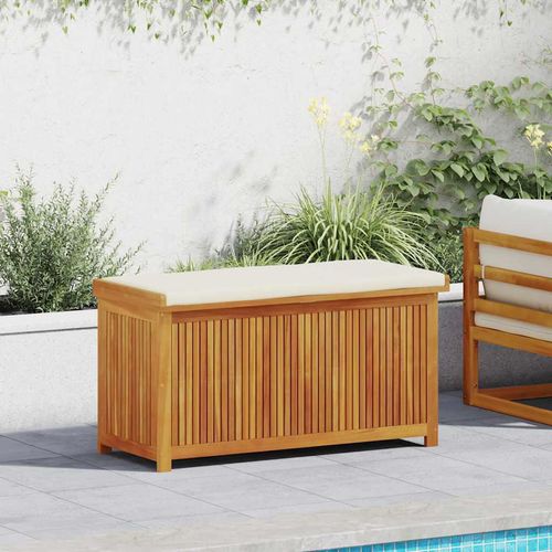 Outdoor-Kissenbox 113x50x60,5 cm Massivholz Akazie, Gartenboxen DesignMöbel