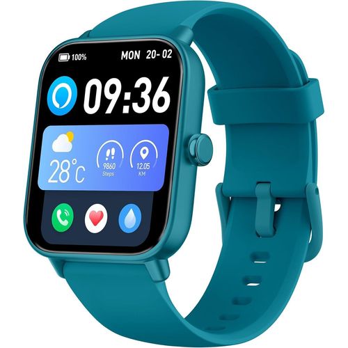 Damen-Smartwatch mit Telefonfunktion, Alexa integriert, Herzfrequenz, SpO2, Schlaf, Stressmonitor, über 100 Sportmodi, IP68 wasserdichte