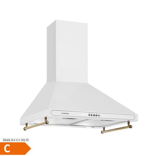 Victoria Dunstabzugshaube 60cm Retro-Design 644,5m³/h 2 LED-Lampen Weiß