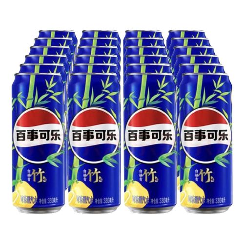 Pepsi White Pomelo Green Bamboo Flavor 0,33 Liter Dose, 24er Pack