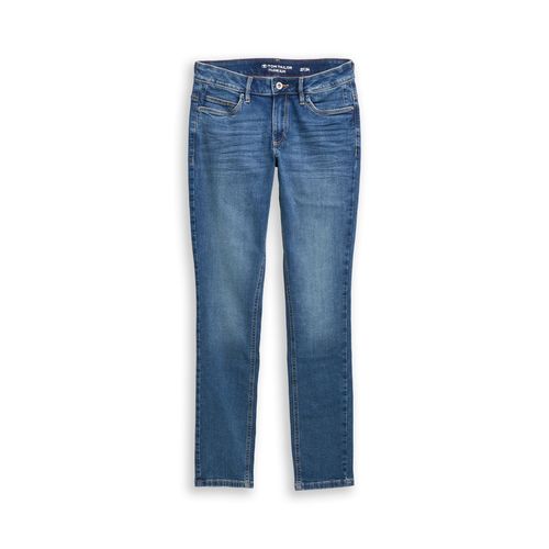 TOM TAILOR Damen TTLENE SLIM Jeans, blau, Uni, Gr. 32/32