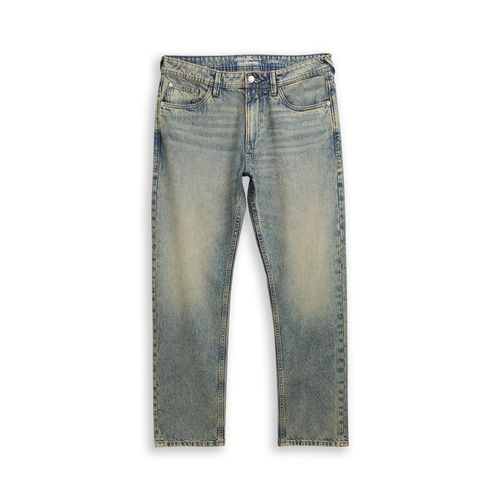 TOM TAILOR DENIM Herren TTWAYLEN RELAXED Jeans in gewaschener Optik, blau, Uni, Gr. 30/32