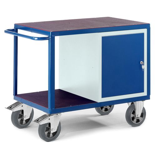 Rollcart Schwerlast- Werkstattwagen mit Stahlschrank 1000kg Tragkraft