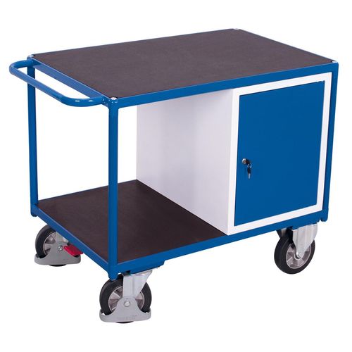 Variofit Schwerlast Werkstattwagen mit Schrank und 2 Ladeflächen 1060x700mm