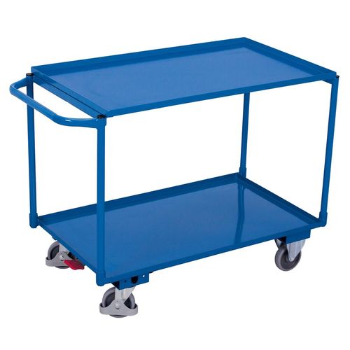 Variofit Tischwagen mit Gitterrost und 2 Ladeflächen 995x595mm