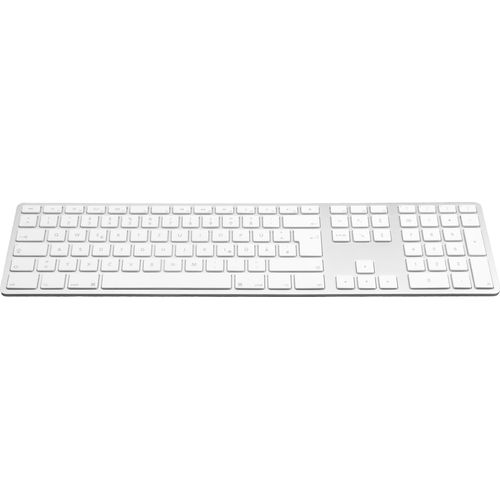 JENIMAGE Ergonomische Tastatur Kabellos| Design Wireless Tastatur Bluetooth 1 Jahr Batterielaufzeit | Aluminium Funktastatur | Als Mac Keyboard geeignet, silber - DE Layout
