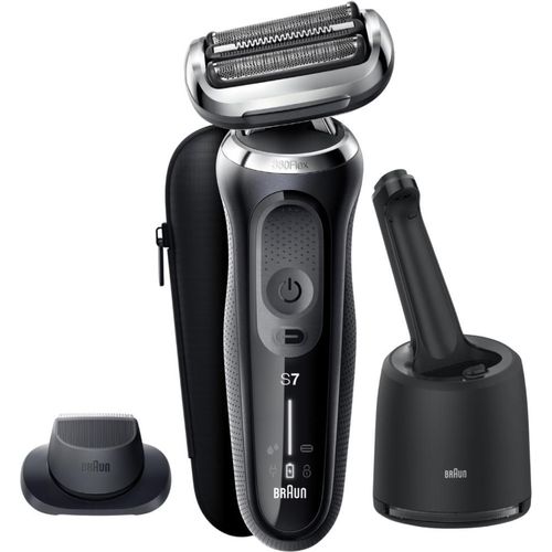 Braun Series 7 71-N7200cc + gratis cc Elektrorasierer für Herren mit gratis Reinigungsstation