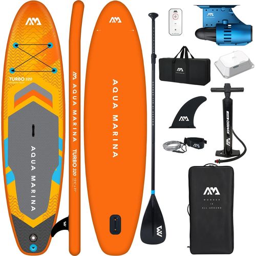 SUP Board Aqua Marina GO Turbo 320 cm mit BlueDrive S Motor | Elektroantrieb | Komplettset