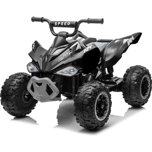 FCH Kinder Quad Elektro 12V 7Ah ATV, Musik, MP3, LED-Scheinwerfer Elektro-Quad für Kinder 3-6 Jahre Schwarz