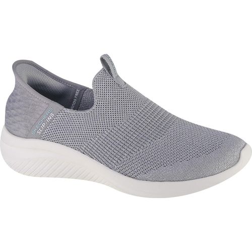 Skechers Damen Slip-On Sneaker ULTRA FLEX 3.0 SMOOTH STEP grau / weiß, Größe 37,5 (149709)