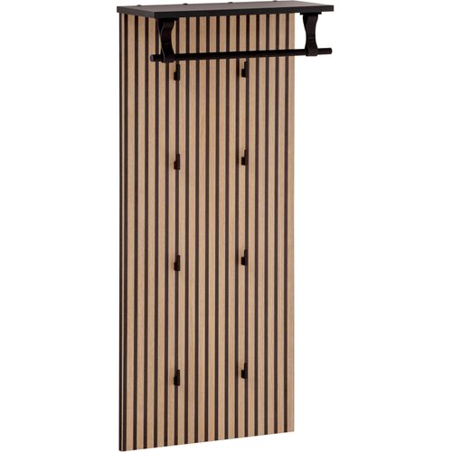 welltime Garderobenpaneel »Hank, Breite 50 cm made in Germany«, Akustikprint, 8 Kleiderhaken