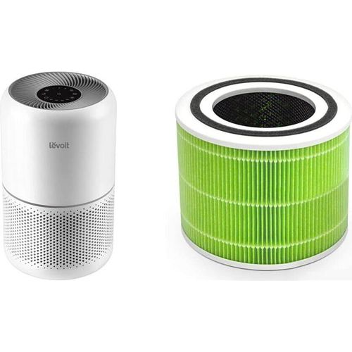 Luftreiniger H13 HEPA Luftfilter für Allergiker, Air Purifier gegen 99,97% von Schimmel Staub Gerüche & Ersatzfilter gegen Schimmel und Bakterien