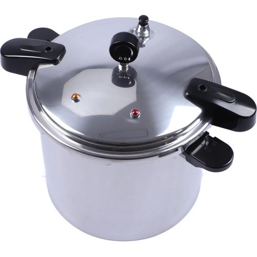 Aluminiumlegierung Schnellkochtopf verdickt 23L Kapazität schnelles Kochen mit Messgerät für Küche Gasherd