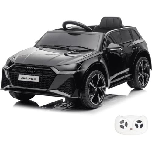 Kinder Elektro Auto - Audi RS6 - 12V Akku - 1 bis 5 Jahre - mit Fernbedienung - Schwarz