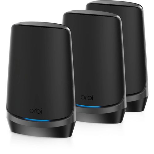 NETGEAR RBKE963B Tabletop-Router Wi-Fi 6 (802.11ax) Quad-Band (2.4 GHz/5 GHz-1/5 GHz-2/6GHz) 10-Gigabit-Ethernet Neuware 19% Mwst.