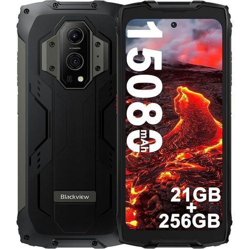 Blackview BV9300 schwarz Rugged Smartphone Entfernungsmesser 6,7