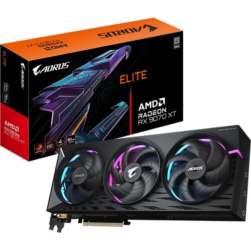Gigabyte Radeon RX9070 XT Elite, 16GB GDDR6 2xHDMI 2xDP