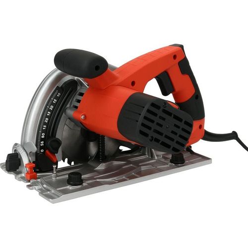 YATO Tauchsäge 1300W – Handkreissäge mit 165 mm Sägeblatt, Schnitttiefe 55 mm, Softstart, Drehzahlregelung, inkl. Parallelanschlag
