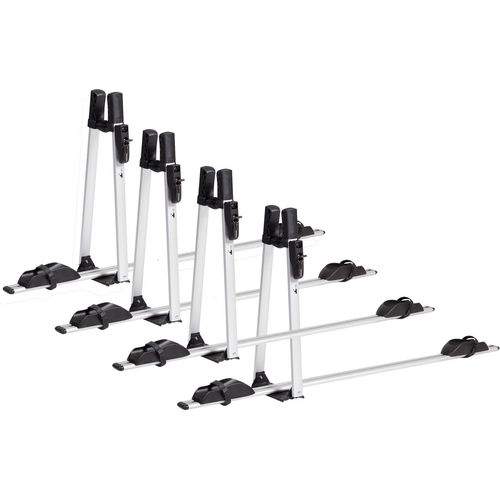 4x VDP Fahrradträger ALU Premium + Dachträger VDP Delta kompatibel mit für Mazda MX-30 (5 Türer) ab 2020