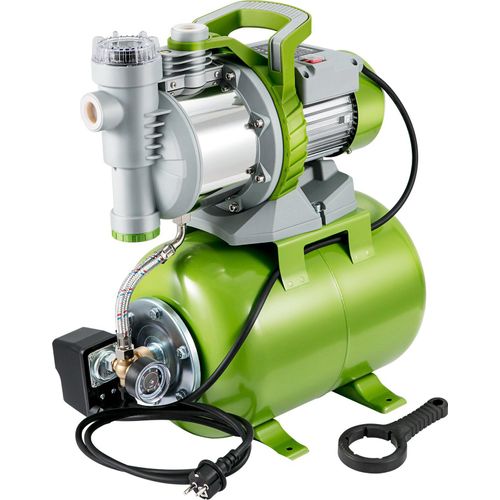 Gartenpumpe 1300W Bewässerungspumpe max. Durchfluss 4200L/h Kreiselpumpe max. Förderhöhe 50m Brunnenpumpe 5bar/72,5PSI Flachbrunnenpumpe 2750U/min Wasserpumpe für Bewässerung Wassertransfer