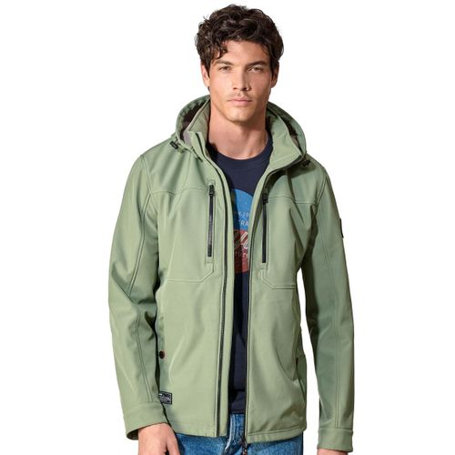 Softshelljacke CASAMODA "CASAMODA Softshelljacke uni", Herren, Gr. XXL, grün (mint), 92% Polyester, 8% Elasthan, Jacken