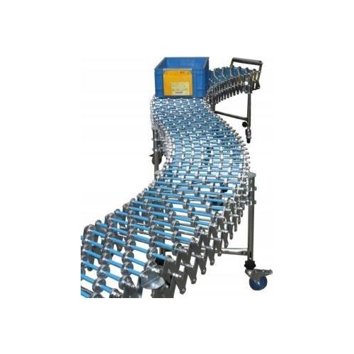 Rosfix FlexRoller Pro 60 – Scherenrollenbahn | Länge 2,1 m, Breite 60 cm | Modular, flexibel, für Lager | Transportrollen – Lagerlogistik