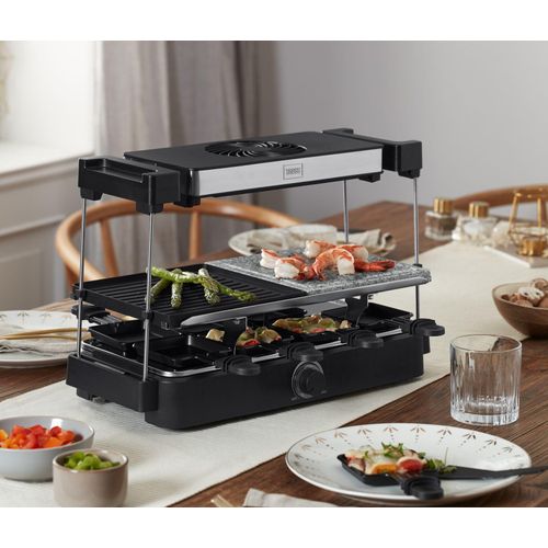 Trebs Raclette mit Dunstabzug und Steinplatte »15100« - schwarz