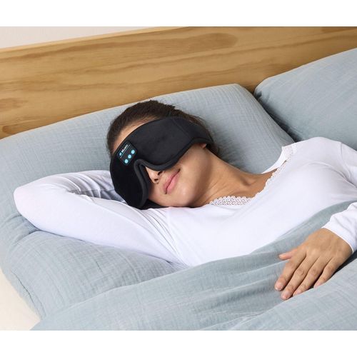 Tchibo - Schlafmaske mit Kopfhörer - schwarz
