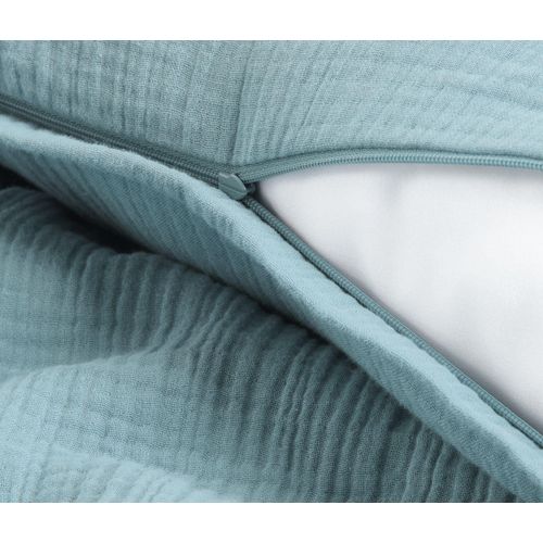 Tchibo - Musselin-Bettwäsche - blau