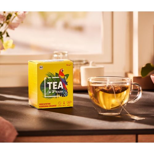 TEA by Tchibo Bio Früchtetee Kurkuma-Orange - 8 x 20
