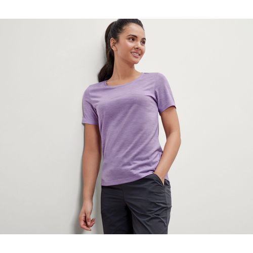Tchibo - T-Shirt mit Merinowolle - Damen - Gr. XL - lila