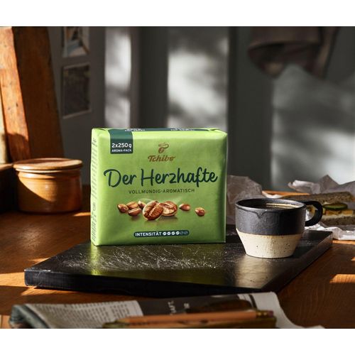 Tchibo - Der Herzhafte - 9 x 500 g Gemahlen - Intensität: 4/6
