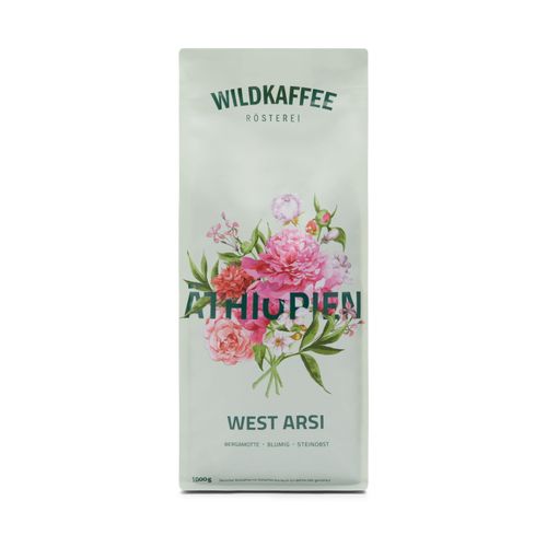 Wildkaffee - Äthiopien West Arsi Omni-Roast - 1 kg Ganze Bohne - Intensität: 3/6