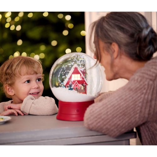 Tchibo - LED-Schneekugel - rot