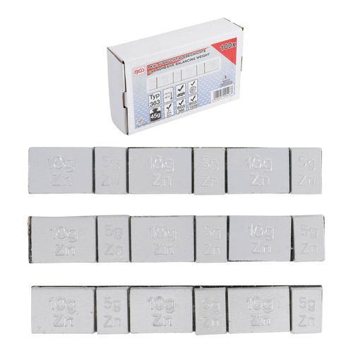 BGS Auswuchtklebegewichte 9426, Typ 363, 45 g, 100-tlg. ; BGS technic)