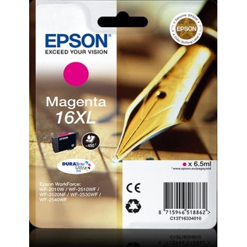 Tintenpatrone Epson T1633 DuraBrite Ultra magenta Packung mit 10 Stück