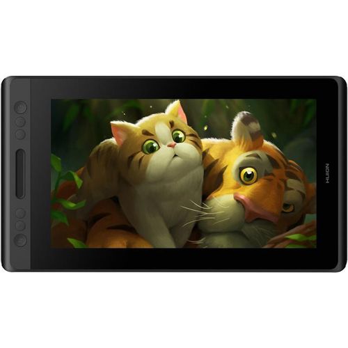 HUION Kamvas Pro 13 Grafiktablett mit Display, 13,3 Zoll HD Pen Batterieloser Stift PW507, 4 Drucktasten+1 Touch-Leiste,