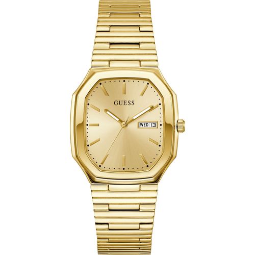 Guess Herren Uhr Armbanduhr OLIVER GW0978G2 Edelstahl gold