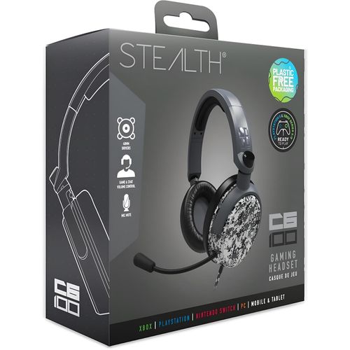 Stealth C6-100 Gaming Headset Urban Grey Digital Camo