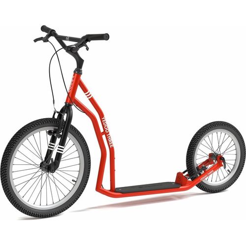 Tretroller Roller Scooter Kickbike Cityscooter Yedoo Three Y40 20/16 rot