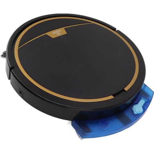 Ultradünner vollautomatischer Staubsaugerroboter Smart Robotic Vacuum Cleaner für Staub, Haare und Flusen Schwarz mit Wassertank 32x35 cm
