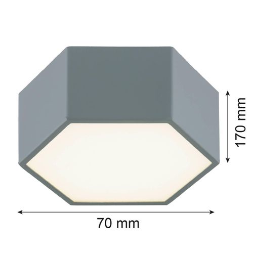 LED-Deckenleuchte Libre, salbeigrün, Stahl, 3.000 K