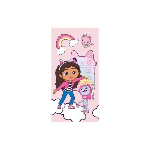 Badetuch »Jerry Fabrics Gabby's Dollhouse 70 x 140 cm«, (1 St.)