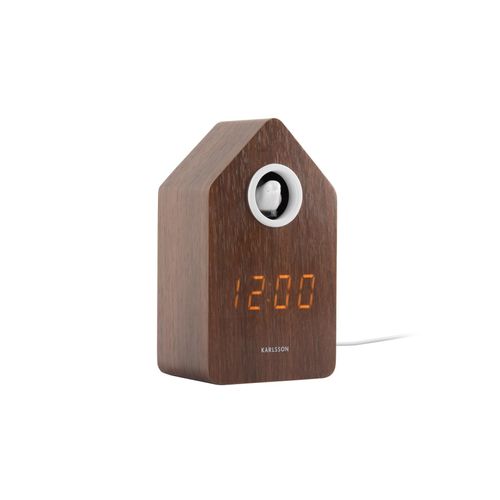 Karlsson Radiowecker »Kuckuck Dark wood veneer«